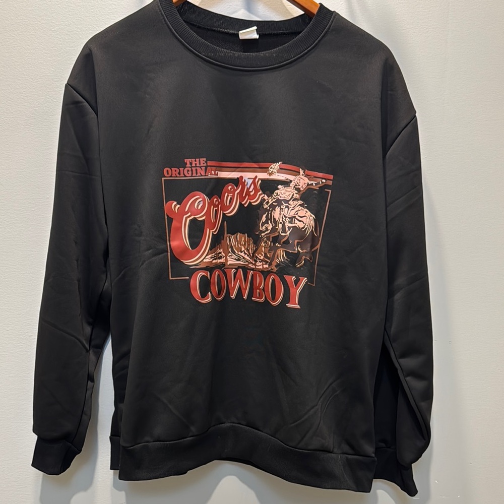 Coors Cowboy Graphic Sweater